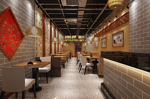 板芙镇传统中式餐厅餐馆装修设计效果图